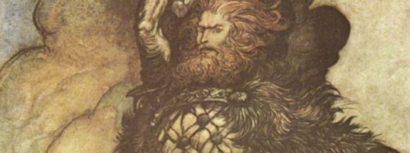 Norse God Thor, God of Lightnings and Thunders