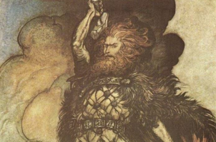 Norse God Thor, God of Lightnings and Thunders