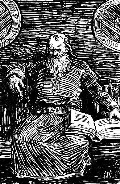 Snorri Sturluson the writter of the Prose Edda, a manuscript about the Old Norse Gods and Goddeses