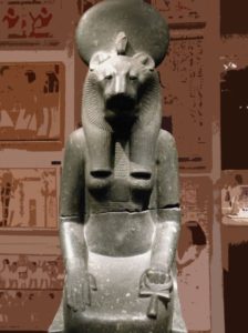 bust of the goddess sekhmet