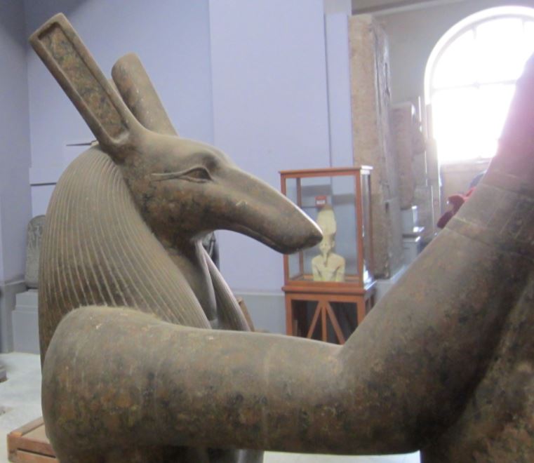 egyptian god set animal statue