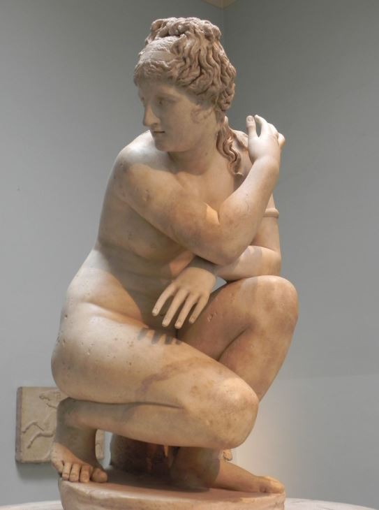 one of the statues of venus goddess of love
