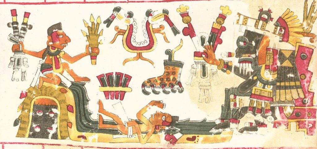 A representation of the Aztec god Tlaloc 2