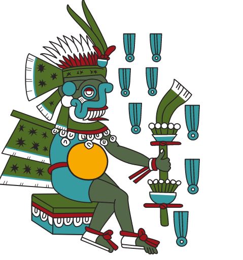 A representation of the Aztec god Tlaloc