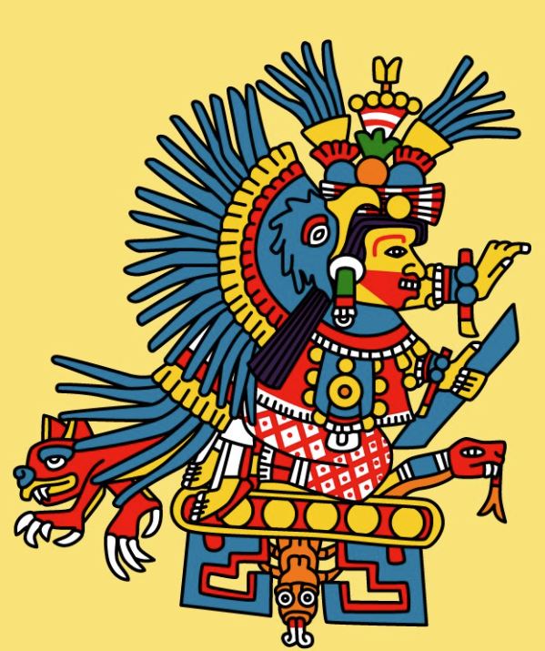 A representation of the Aztec goddess Xochiquetzal