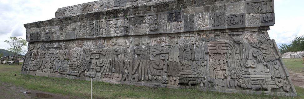 A temple dedicated to the Aztec god Quetzalcoatl
