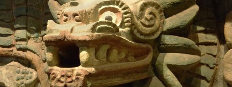 The Aztec God Quetzalcoatl, the Serpent God