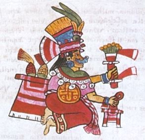 Aztec corn goddess Chicomecoatl picture