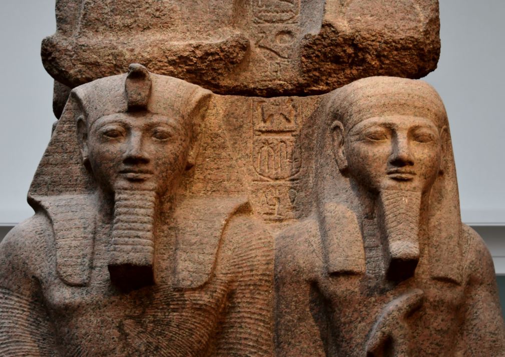 Ramessess II and the Egyptian god Ptah