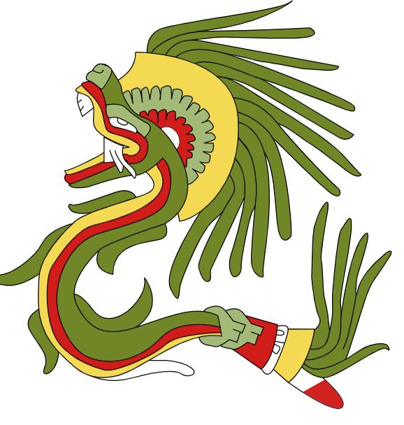 The Aztec God Quetzalcoatl, the Serpent God Old World Gods