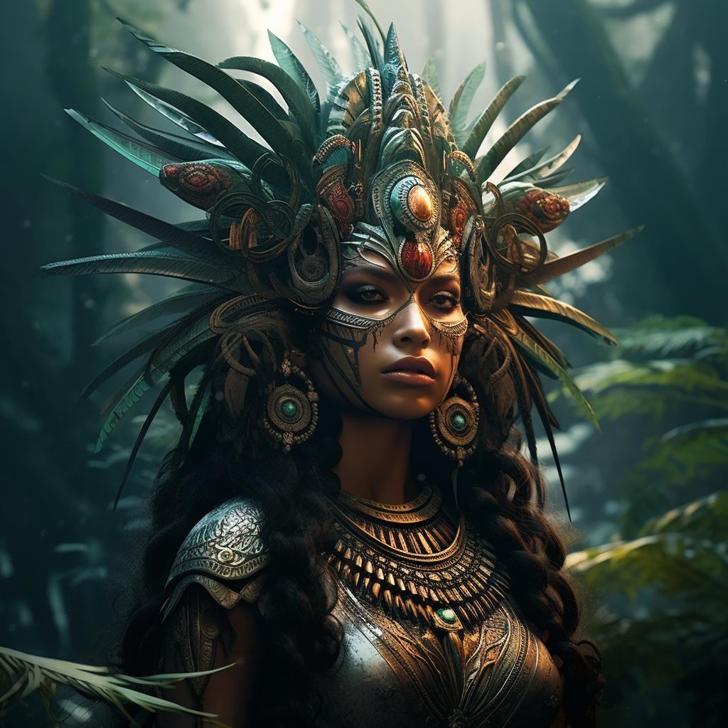 aztec warrior goddess costume