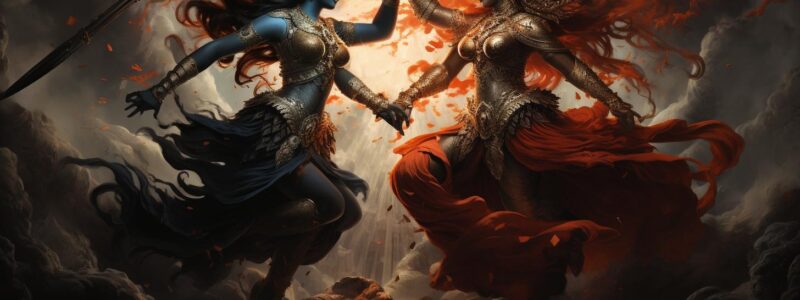 Durga vs Kali: Unite the Fiercest Goddesses in a Mythical Battle