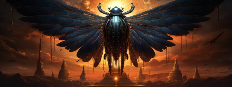 Ancient Egyptian God Khepri Beetle: Symbol of Sun and Rebirth