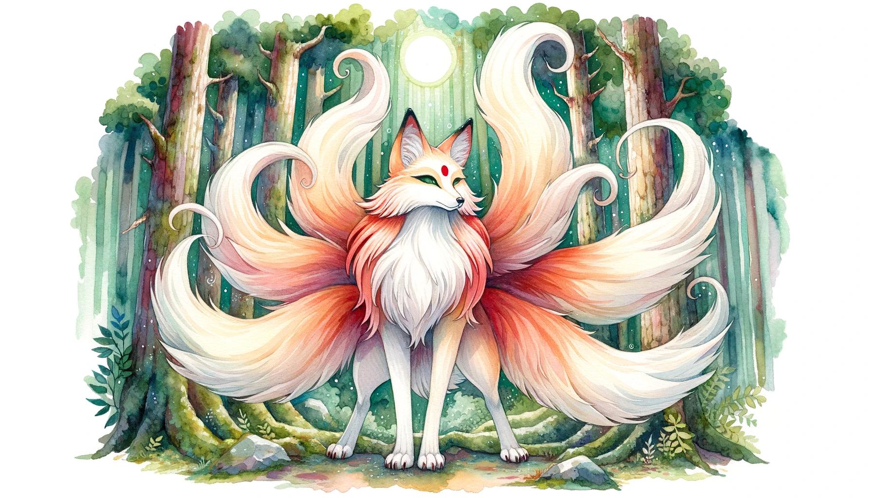 Traditional Kitsune Art