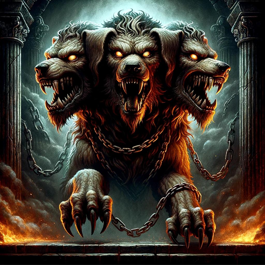 Greek Mythology Cerberus Dog: The Terrifying Three-Headed Guardian of the  Underworld - Old World Gods