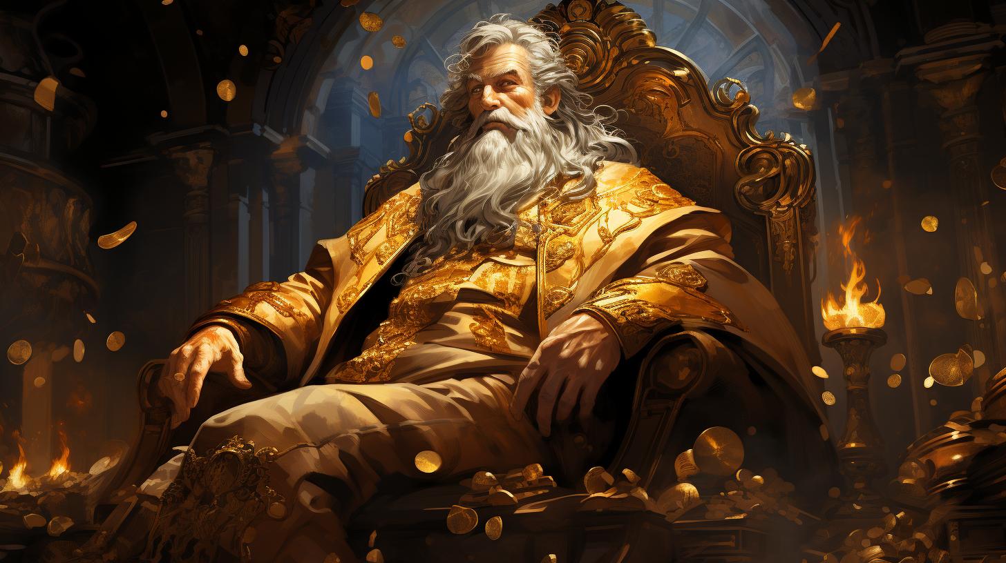 King Midas and the Golden Touch #finance #mythology #millionaire #gree