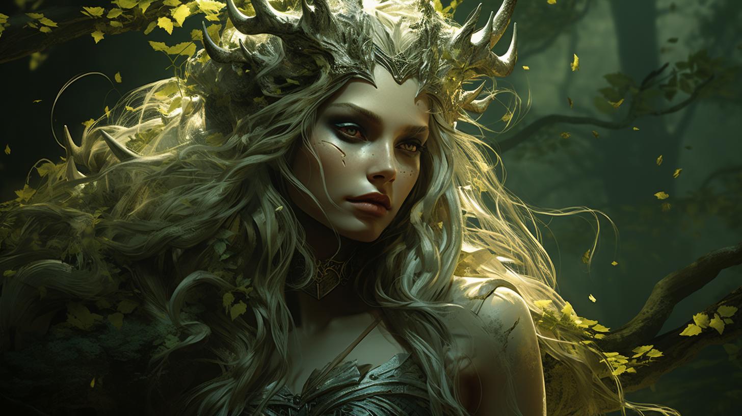 Mielikki, the benevolent forest goddess