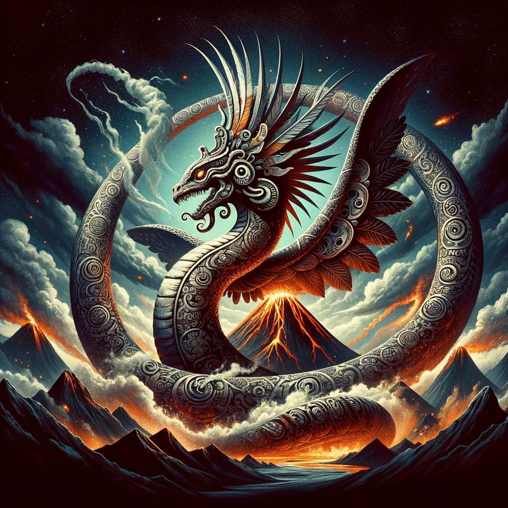 Olmec dragon god